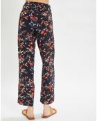 Pantalon fluide imprimé noir