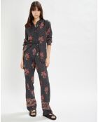 Pantalon fluide Priya imprimé anthracite