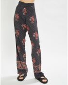 Pantalon fluide Priya imprimé anthracite