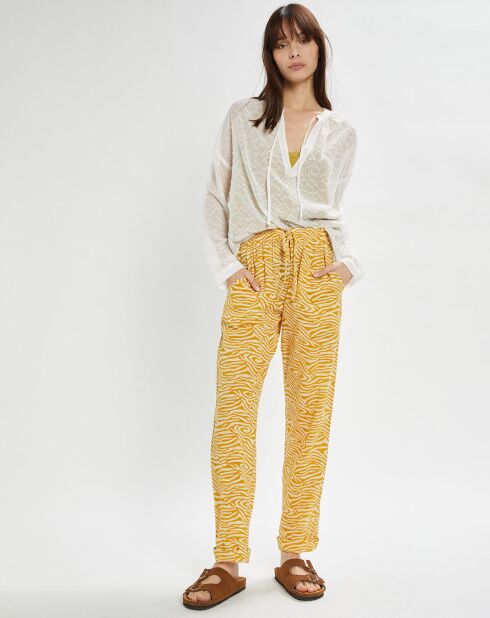 Pantalon droit Zaire ambre