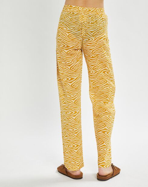Pantalon droit Zaire ambre