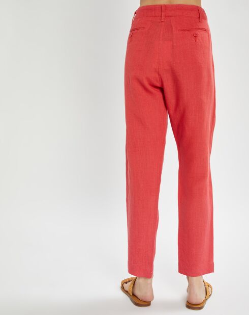 Pantalon Lin papaye