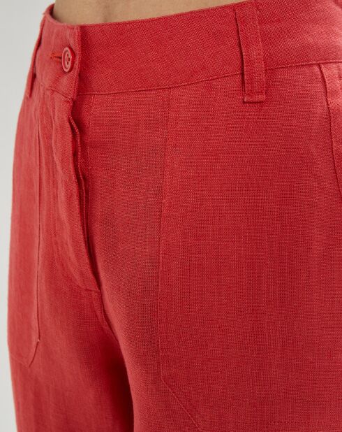 Pantalon Lin papaye
