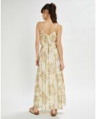 Robe longue Parker imprimée écrue
