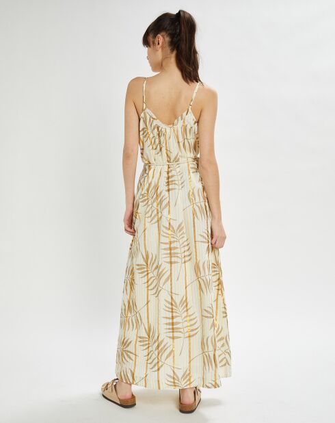 Robe longue Parker imprimée écrue