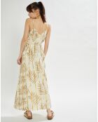 Robe longue Parker imprimée écrue