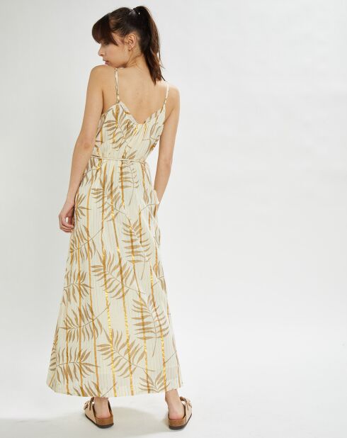 Robe longue Parker imprimée écrue
