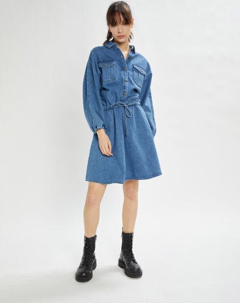 Robe Nora en denim bleue