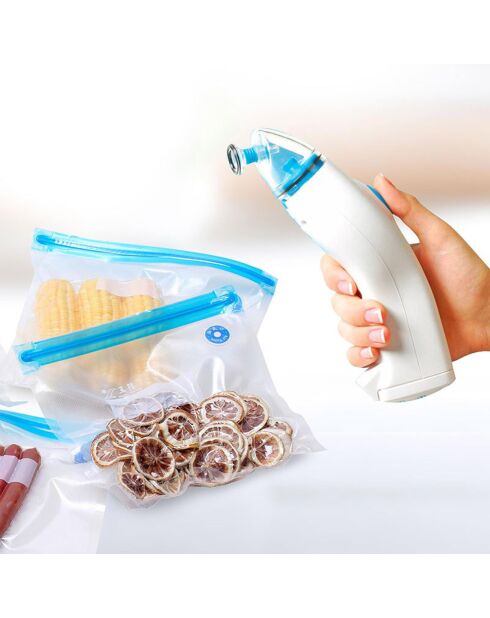 Machine sous vide portable blanc/bleu
