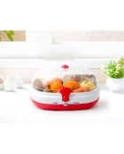 Boite de conservation électrique sous-vide blanc/rouge - 38x29x22 cm