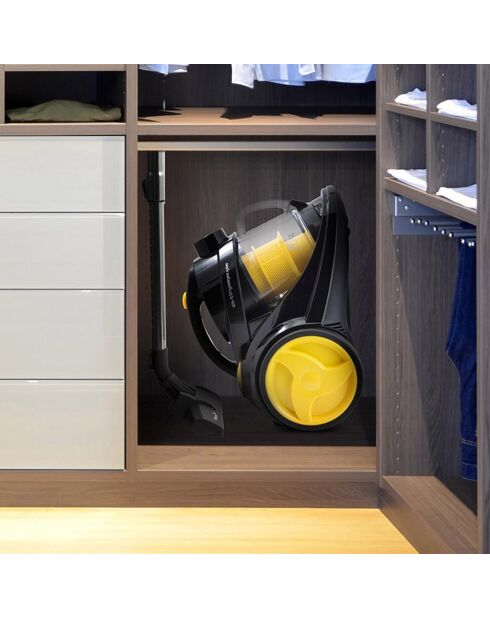 Aspirateur sans sac cyclonique noir/jaune