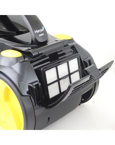 Aspirateur sans sac cyclonique noir/jaune