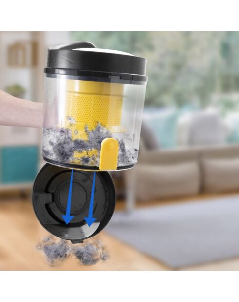 Aspirateur sans sac cyclonique noir/jaune