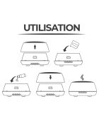 Mehrfarbiger USB-Ultraschall-Aromadiffusor - 400 ml