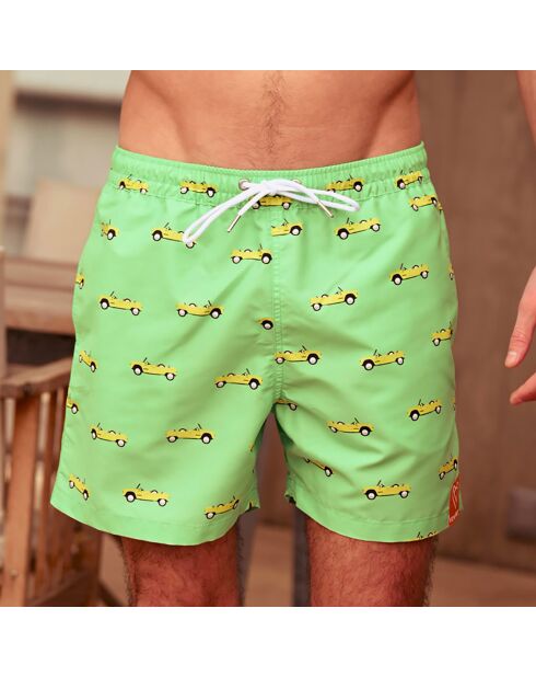 Bañador Le Passioné verde/amarillo