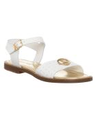 Sandales en Cuir Ozu blanc/doré