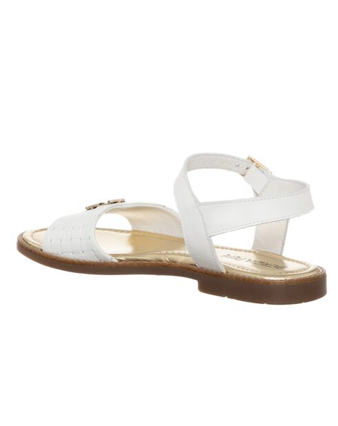 Sandales en Cuir Ozu blanc/doré