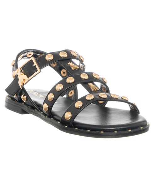 Sandales Juzu noir/doré