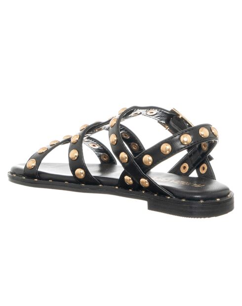 Sandales Juzu noir/doré