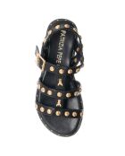 Sandales Juzu noir/doré