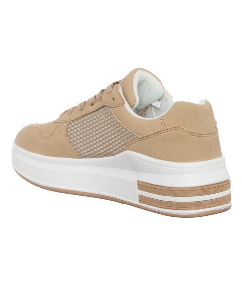 Sneakers Liz beige/blanc