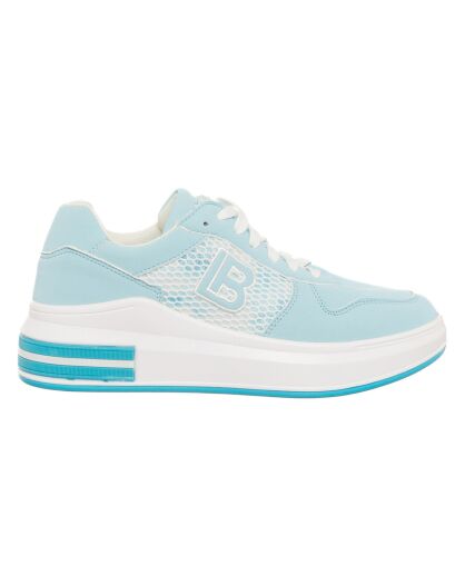 Sneakers Liz turquoise/blanc