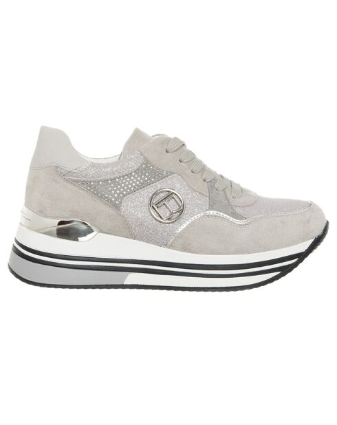 Sneakers Fana grises - Plateforme 5 cm