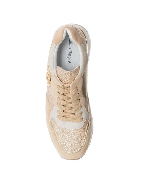 Sneakers Cola beige/écru
