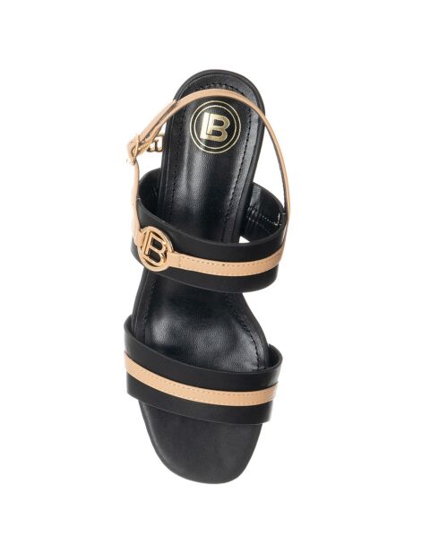 Sandali Standa neri/beige - tacco 6 cm
