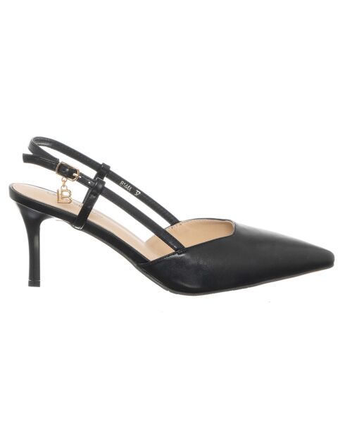 Slingbacks Mala noires - Talon 8 cm