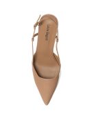 Slingbacks Mala beige foncé - Talon 8 cm