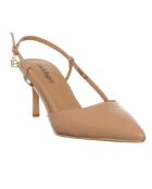 Slingbacks Mala beige foncé - Talon 8 cm