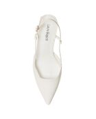 Slingbacks Mala blanches - Talon 8 cm