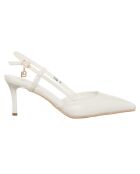 Slingbacks Mala blanches - Talon 8 cm