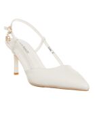 Slingbacks Mala blanches - Talon 8 cm