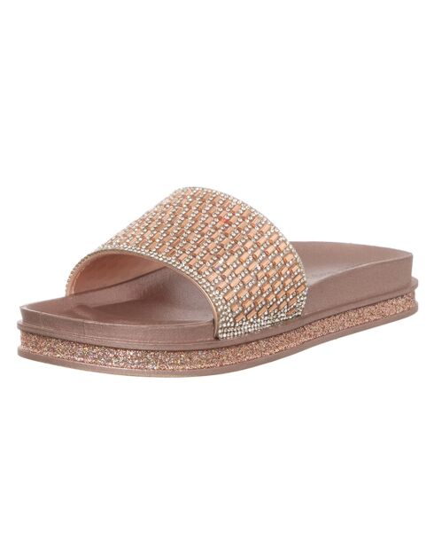 Mules Stras beige/rosé