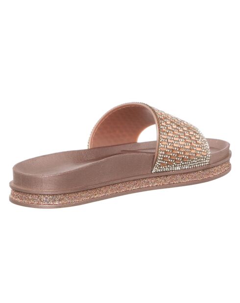 Mules Stras beige/rosé