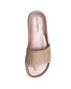 Mules Stras beige/rosé