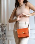 Sac bandoulière en Cuir Marni orange - 22x15x5 cm