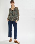 Pantalon cargo Nora bleu indigo