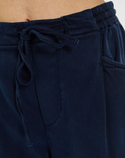 Nora indigoblauwe cargobroek