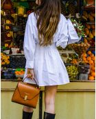 Hugo Handtasche aus Kamelleder - 23,5x20x10 cm