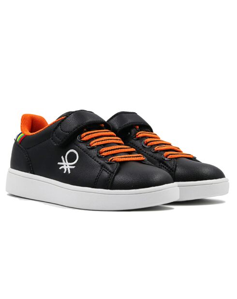 Sneakers Misa noir/orange
