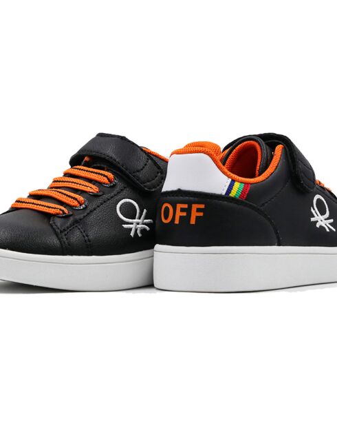 Sneakers Misa noir/orange