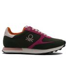 Sneakers Fuya kaki/rose/blanc
