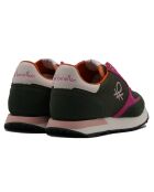 Sneakers Fuya kaki/rose/blanc