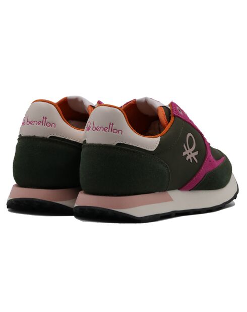 Sneakers Fuya kaki/rose/blanc