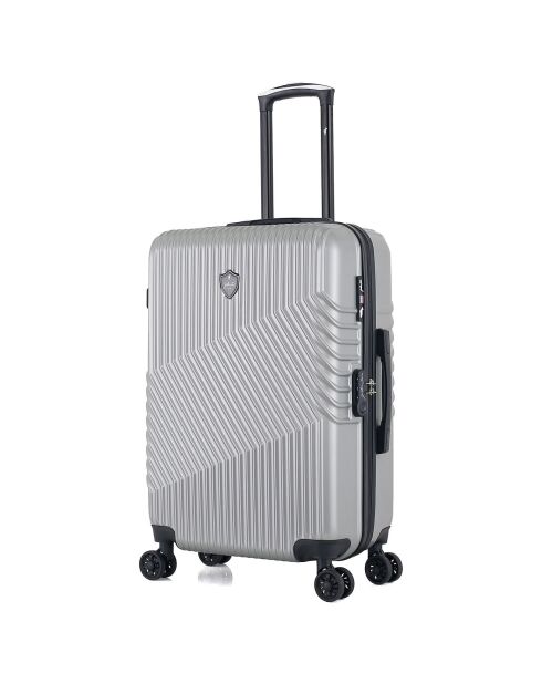 Peter Medium Stay Koffer 4 dubbele wielen 65 cm grijs