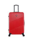 Valise Long Séjour 4 roues doubles Peter 75 cm rouge
