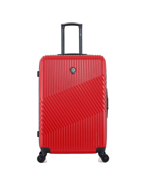 Valise Long Séjour 4 roues doubles Peter 75 cm rouge